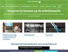 Tablet Screenshot of lerenenwerken.nl